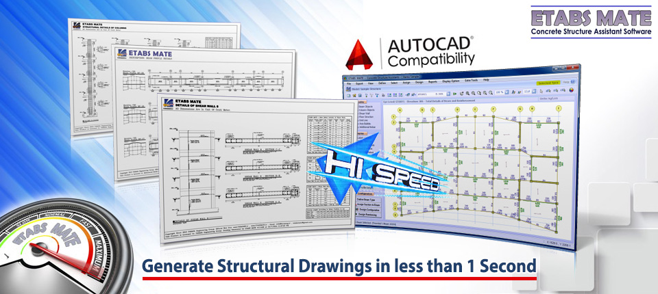  ETABS MATE: Generate Structural Drawings in Less Than 1 Second 